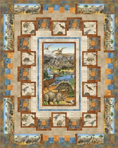 Dinosaur Days Quilt Pattern ONLINE PURCHASE ONLY