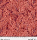 P & B Textiles Earth Tone Tonal Leaves Red Wide Back Fabric