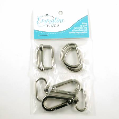 Emmaline Bags Aspen Cross Body Bag Hardware Kit Nickel