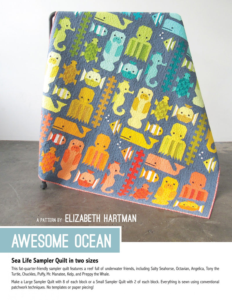 Elizabeth Hartman Awesome Ocean Quilt Pattern