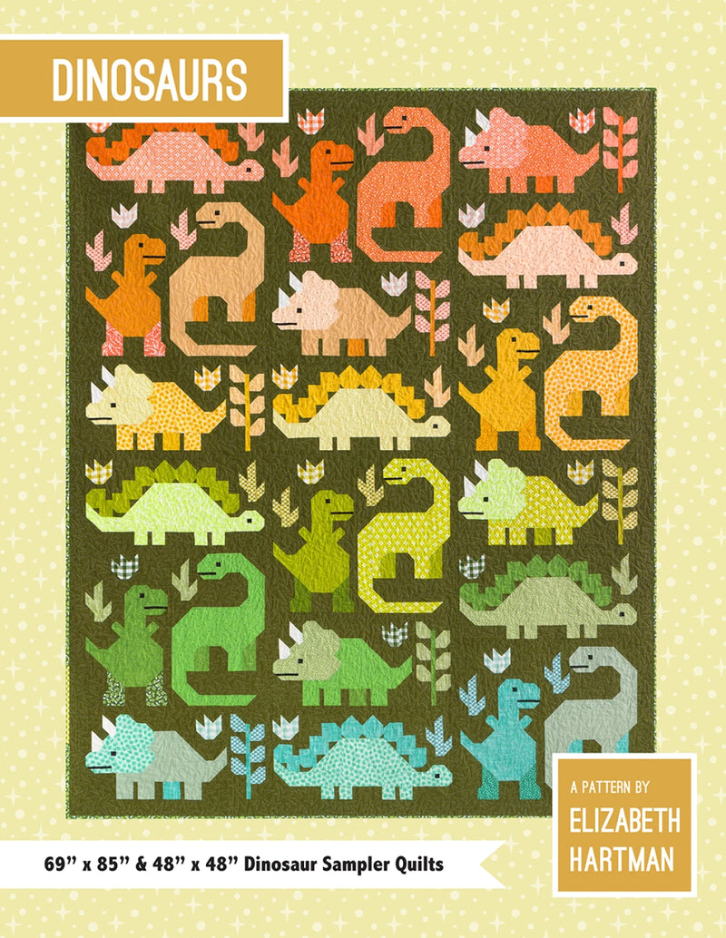 Elizabeth Hartman Dinosaurs Quilt Pattern