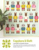 Elizabeth Hartman Capybara And Sloth Quilt Pattern