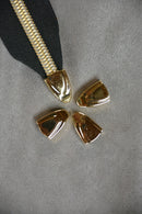 Gold Zipper End Caps