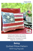 Betsy Quilted Pillow Pattern From Easy Piecy Quilts