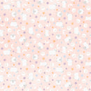Maywood Studio Little Chicks Lambies And Moon Pink Flannel Fabric