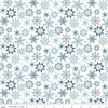 Riley Blake Winter Magic Snowflake White Flannel Fabric