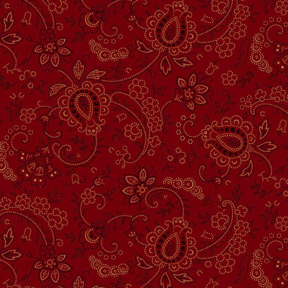 Marcus Fabrics Meadow Ridge Red Flannel Fabric