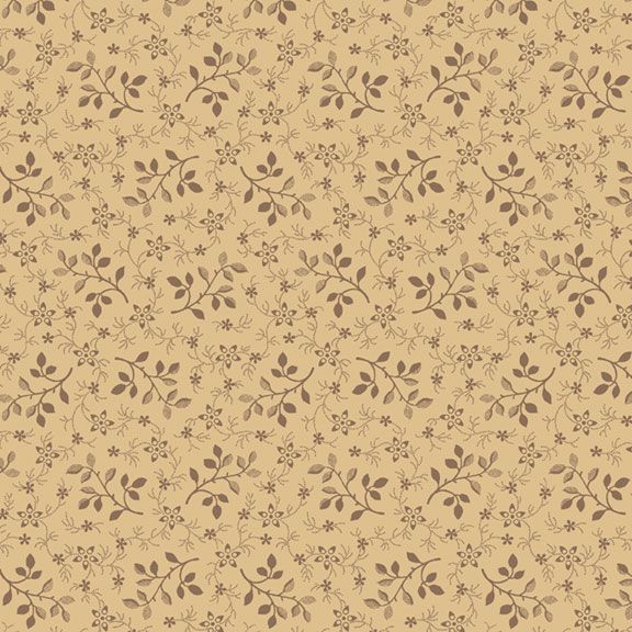 Marcus Fabrics Cozy Leaves Tan Flannel Fabric