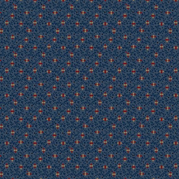 Marcus Fabrics Pegs Blue Flannel Fabric