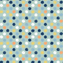 Riley Blake Love You To The Moon Dots Powder Flannel Fabric