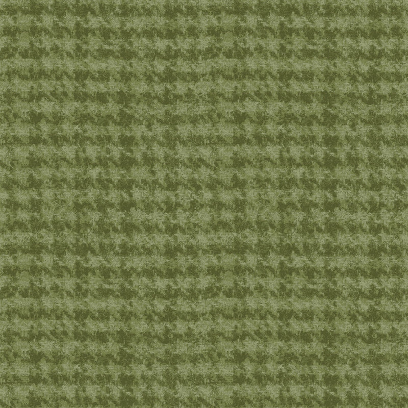 Maywood Studio Woolies Light Green Houndstooth Flannel Fabric