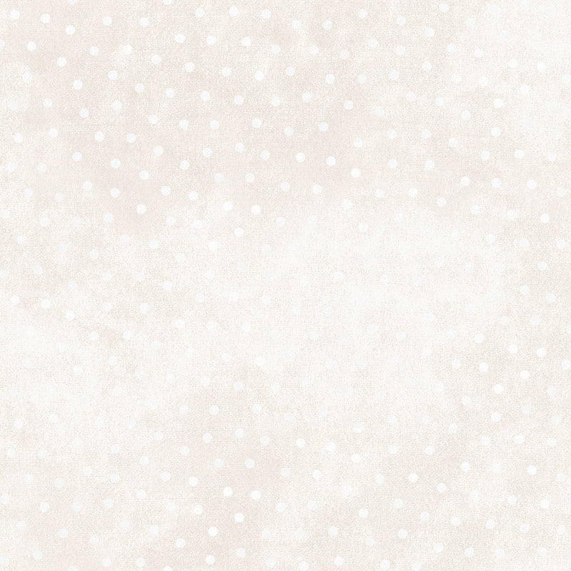 Maywood Studio Woolies Polka Dot Light Cream Flannel Fabric