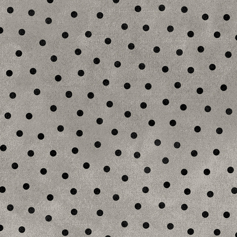 Maywood Studio Woolies Gray Polka Dot Flannel Fabric