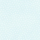Maywood Studio Little Lambies Polka Dots Aqua Flannel Fabric