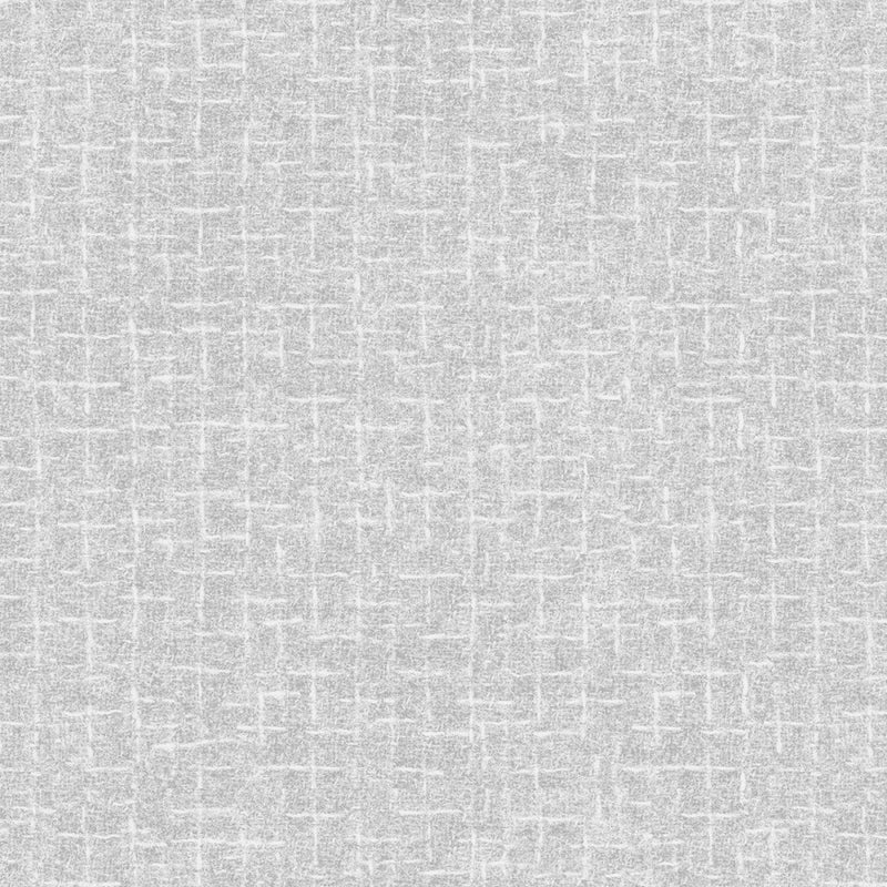 Maywood Studio Little Lambies Crosshatch Light Grey Flannel Fabric