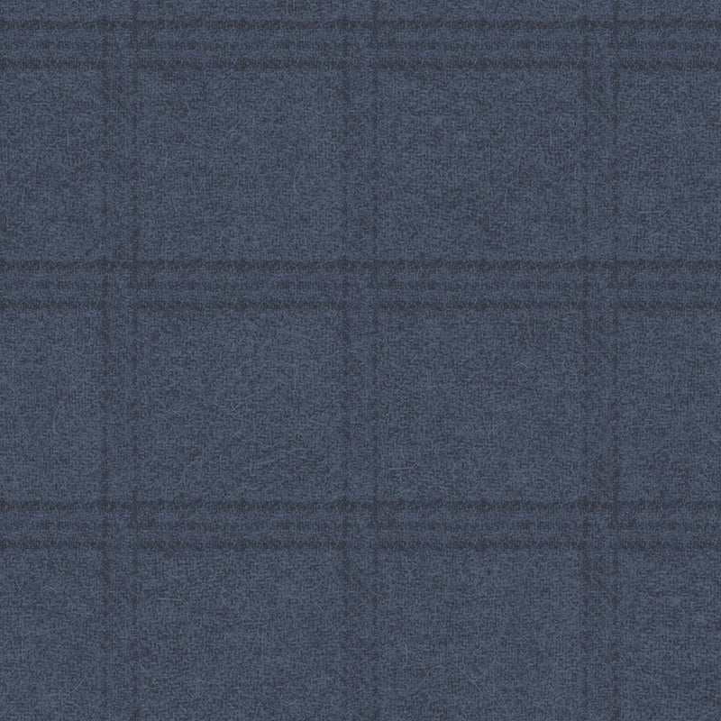 Maywood Studio Woolies Navy Tartan Grid Flannel Fabric