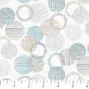 Northcott Dots And Dashes Circles And Dots Pale Gray Flannel Fabric
