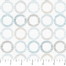 Northcott Dots And Dashes Circles Pale Gray Flannel Fabric