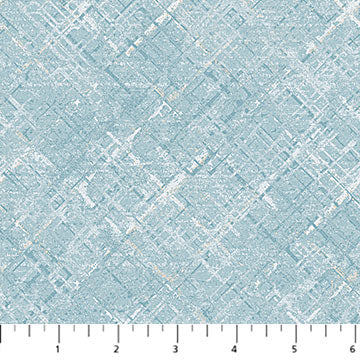 Northcott Dots And Dashes Texture Turquoise Flannel Fabric