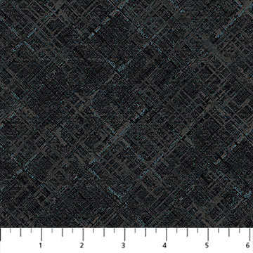 Northcott Dots And Dashes Texture Black Flannel Fabric