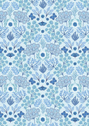 Lewis And Irene Jardin d'Hiver Butterfly Floral Gray Flannel Fabric