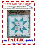The Fabric Addict 4 Fat Quarter Topper Pattern