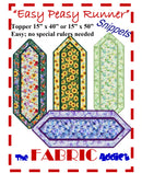 Easy Peasy Table Runner Pattern By The Fabric Addict