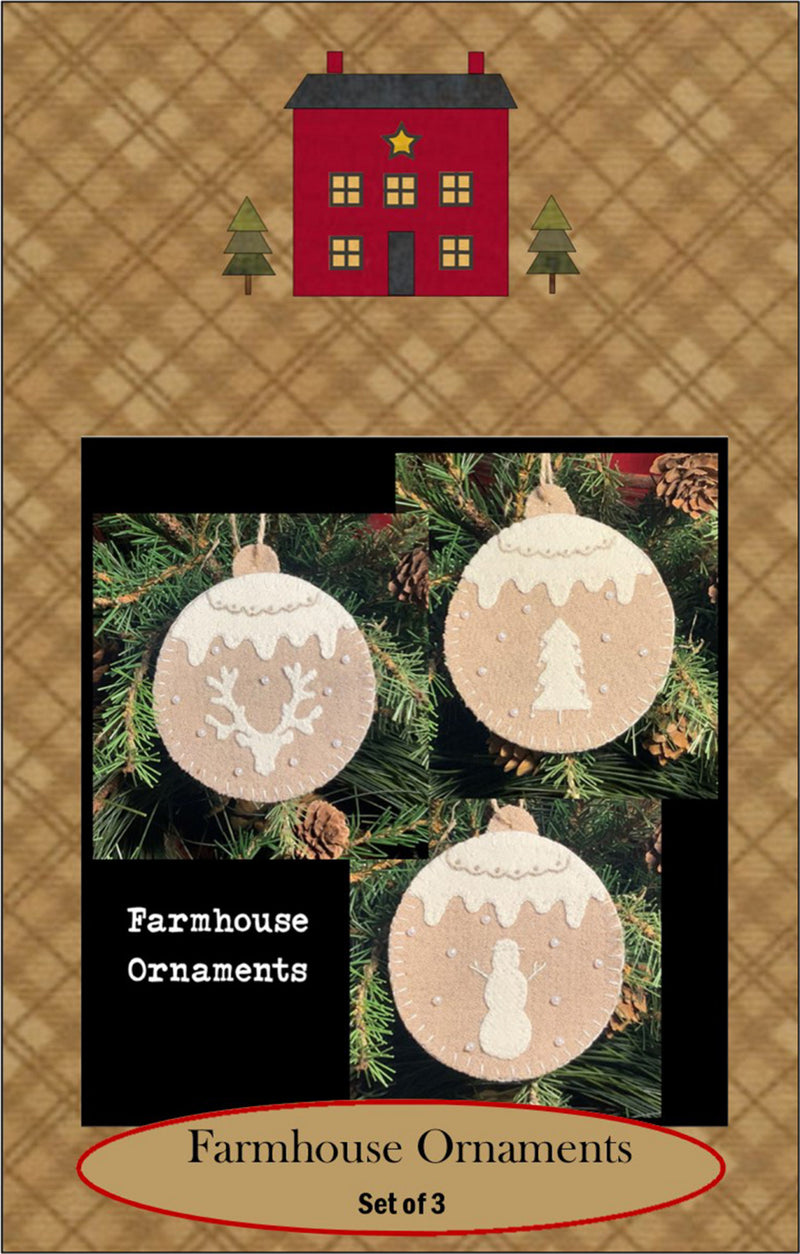 Farmhouse Threads Ornaments Wool Applique Pattern