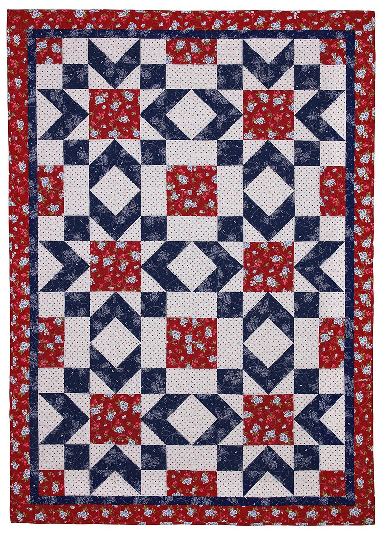 Fabric Cafe Make It Patriotic With 3 Yard Quilts Pattern Book