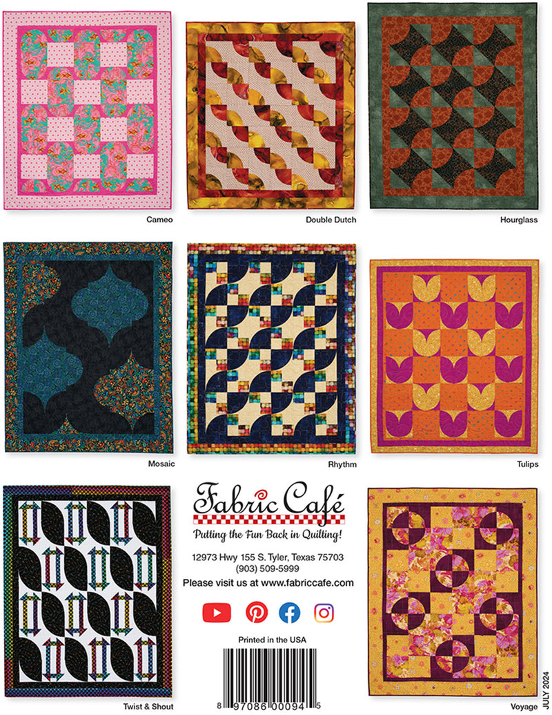 Fabric Cafe Curve Appeal With 3 Yard Quilts Pattern Book