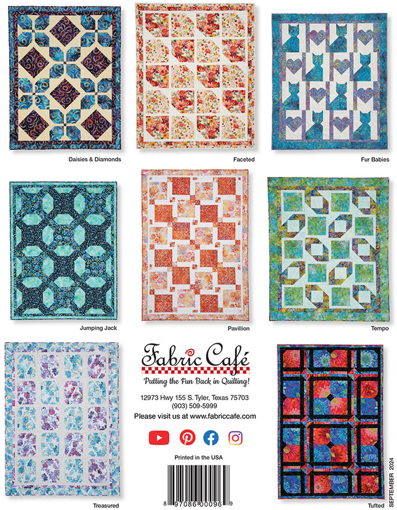 Fabric Cafe Double Focus 3 Yard Quilt Book