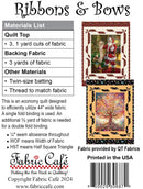 Fabric Cafe Ribbons & Bows Quilt Pattern