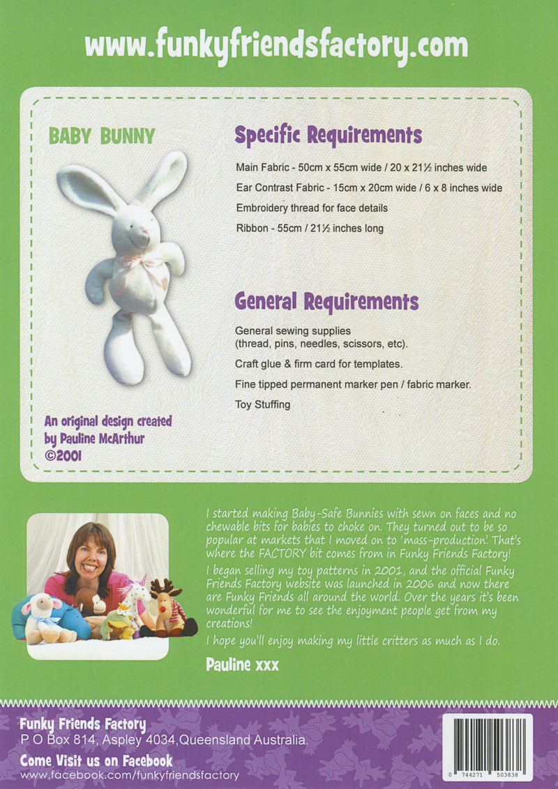 Funky Friends Factory Baby Bunny Pattern