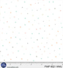 P & B First Impressions Ditzy Stars And Hearts White Flannel Fabric