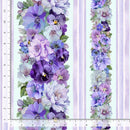 Timeless Treasures Garden Delights 11" Stripe Multi Fabric