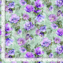 Timeless Treasures Garden Delights Floral Bouquet Sage Fabric