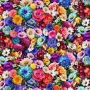 Timeless Treasures Day Of The Dead Packed Floral Multi Fabric