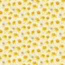 Timeless Treasures Forest Whisper Packed Daisy Yellow Fabric
