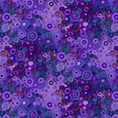 Timeless Treasures Calico Cat Painted Circle Geo Lavender Fabric