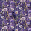 Timeless Treasures Mystic Meadow Night Floral Field Fabric