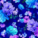 Timeless Treasures Bellagio Tossed Floral Navy Fabric