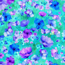 Timeless Treasures Bellagio Floral Field Green Fabric