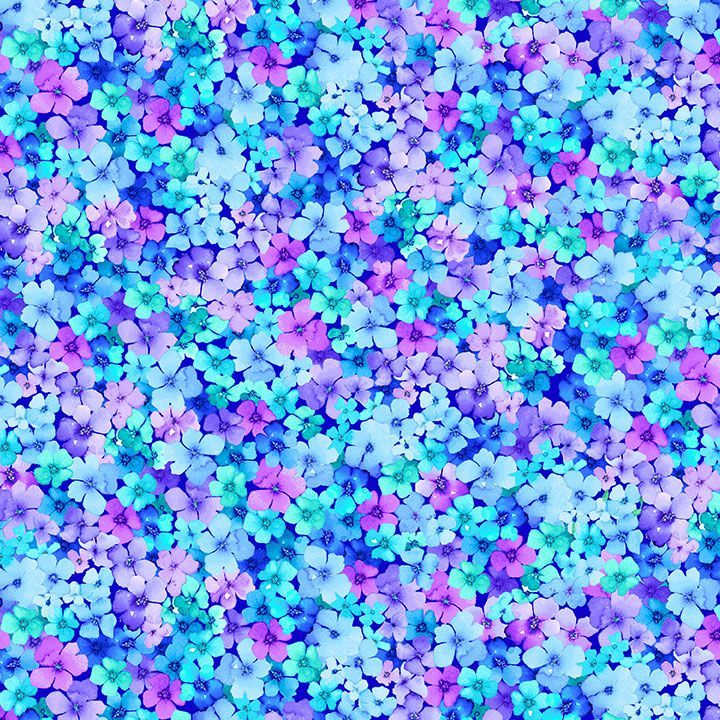Timeless Treasures Bellagio Small Packed Florals Multi Fabric