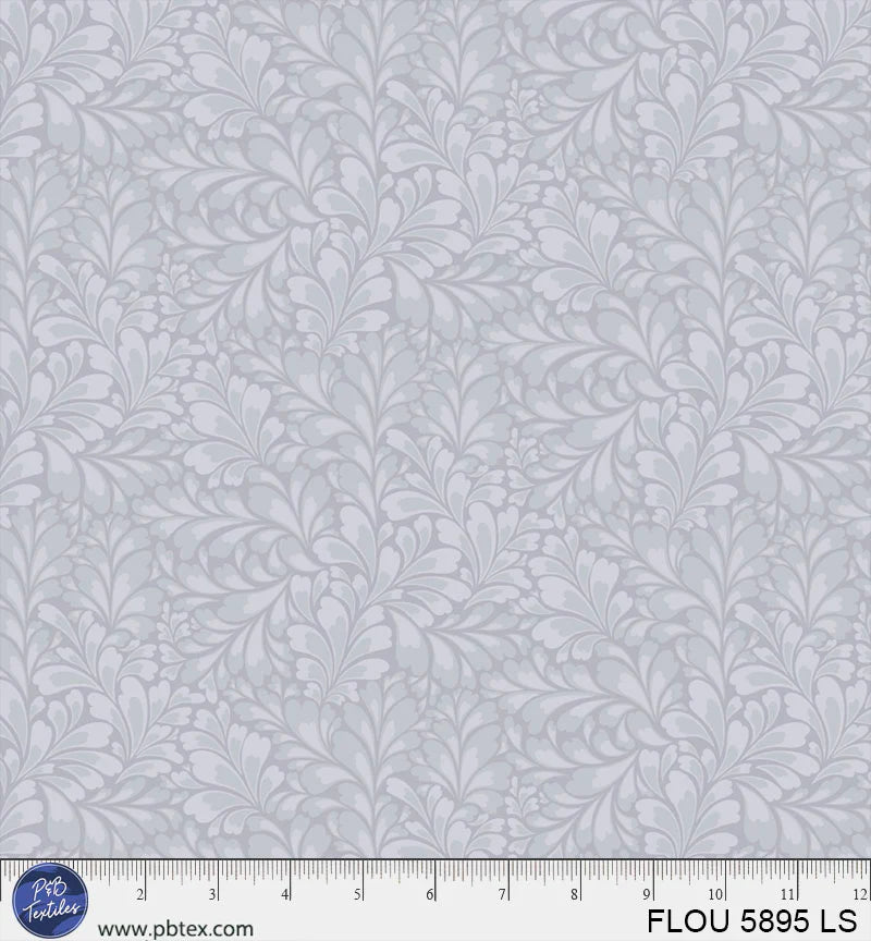 P & B Textiles Flourish Graphic Flourishes Purple Fabric