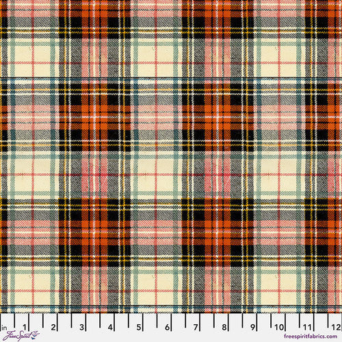 Freespirit Holiday Past Substrates Lodge Flannel Multi Flannel Fabric