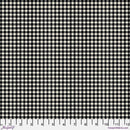 Freespirit Holiday Past Substrates Gingham Black Flannel Fabric