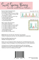 Sweet Spring Bunny Table Runner And Pillow Pattern