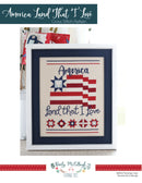 America Cross Stitch Pattern From Flamingo Toes