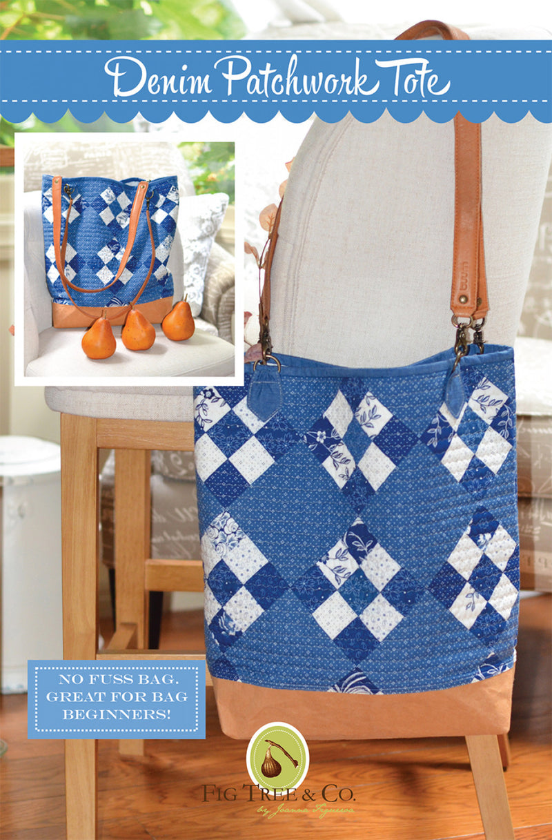 Denim Patchwork Tote