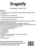 Fiberworks Dragonfly Collage Pattern